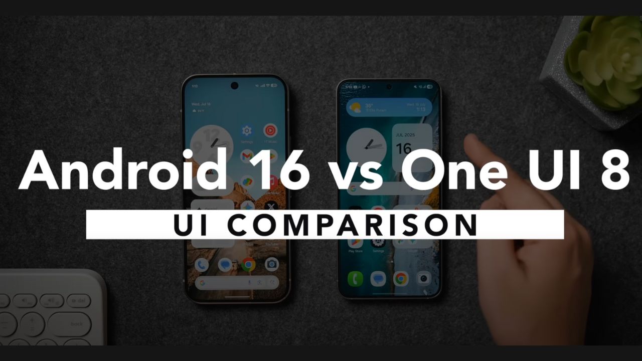Android 16 vs Samsung one. ui 8